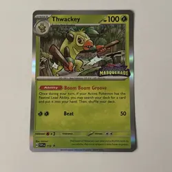 2024 Pokemon Thwackey Black Star Promo #115 - SV Twilight Masquerade - Stamped - Image 1