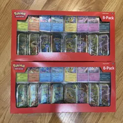 Pokemon TCG: Scarlet & Violet- Prismatic Evolutions Mini Tin 2 Box Set - Image 1