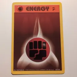 Fighting Energy - Pokemon TCG Karte - Base Set 2 - 125/130 - 2000 - English - Image 1