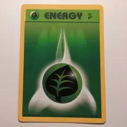 Grass Energy - Pokemon TCG Karte - Base Set 2 - 127/130 - 2000 - English - Image 1