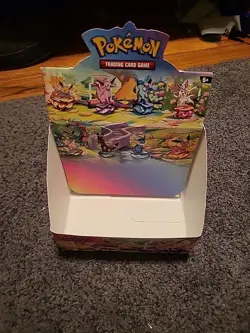 Pokemon Scarlet Violet Prismatic Evolutions Mini Tin EMPTY BOX DISPLAY - Image 1