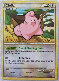 Cleffa 17/123 Rare Pokemon TCG Heartgold & Soulsilver 2010 - Image 1