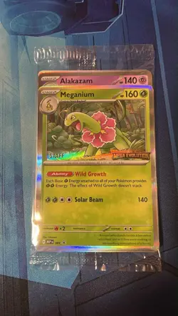 Pokemon Mega Evolution Prerelease STAFF Promo (Set of 4) SEALED - Image 3