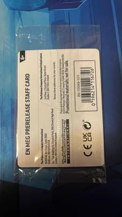 Pokemon Mega Evolution Prerelease STAFF Promo (Set of 4) SEALED - Image 5