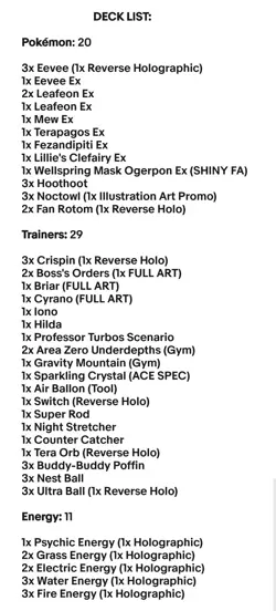 Eeveelution Leafeon & Flareon Ex - Pokemon TCG - OutTheBoxTCG Custom Meta Decks - Image 2