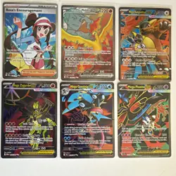 Pokemon TCG 6-Card Lot ULTRA RARE ENG Greninja Zygarde Floette Moltres - Image 1
