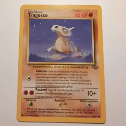 Tragosso / Cubone - Pokemon TCG Karte - Dschungel / Jungle - 50/64 1999 Deutsch - Image 1