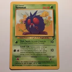 Venonat - Pokemon TCG Karte - Base Set 2 - 97/130 - 2000 - English - Image 1