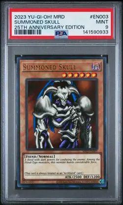 2023 YU-GI-OH! METAL RAIDERS 25TH ANNIVERSARY EDITION SUMMONED SKULL PSA 9 - Image 1