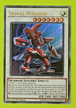 Yu-Gi-Oh Signal Warrior 1st Edition Ultra Rare DUPO-EN006 Nm - Image 1