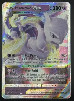 Pokemon TCG Mewtwo VSTAR Pokemon GO Full Art 031/078 LP - Image 1