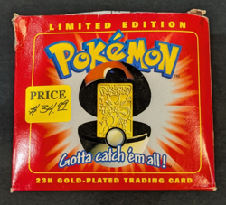 Burger King Pokemon PokeBall 23K Gold Plated Trading Card #150 Mewtwo 1999 A - Image 1