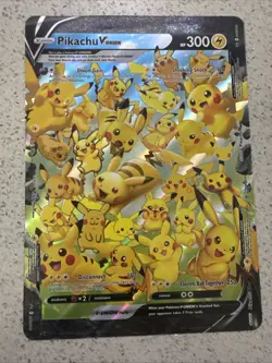 Pikachu V-UNION Jumbo NM – Sword & Shield Promo Pokemon Card - Image 1