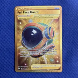 2021 Pokemon SWSH Evolving Skies Full Face Guard 231/203 Gold Secret - NM - Image 1