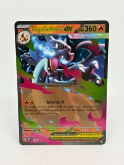 Pokemon TCG Card Mega Charizard X ex MEP 029 Black Star Promo - NM - Image 1