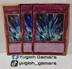 YUGIOH TORRENTIAL TRIBUTE X3 MGED-EN052 1 ST EDITION LIGHT PLAYED GOLD - Image 1