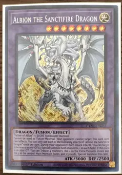 Yugioh - Albion the Sanctifire Dragon CYAC-EN035 1st Edition Secret Rare NM - Image 2