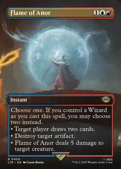 MTG LTR (Borderless) FLAME OF ANOR #406 - Lord of the Rings (R) NON FOIL - Image 1