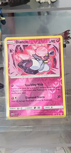 Diancie 94/147 Holo Rare Burning Shadows Pokemon Reverse Holo Lightly Played - Image 1