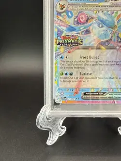 Glaceon EX 26/108 Prismatic Evolutions Surprise Box Pokemon Stamped PSA 9 - Image 4