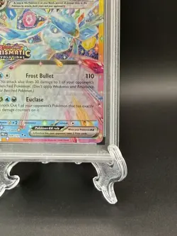 Glaceon EX 26/108 Prismatic Evolutions Surprise Box Pokemon Stamped PSA 9 - Image 5