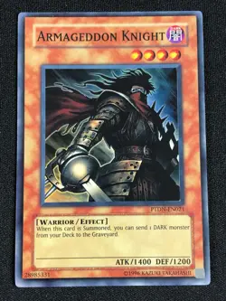 YUGIOH! ARMAGEDDON KNIGHT PTDN-EN021 SUPER NM - Image 1