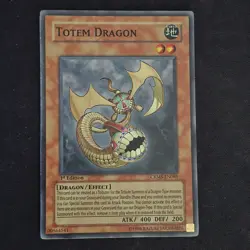 Yugioh Totem Dragon CRMS-EN085 Super Rare 1st Ed NM - Image 2