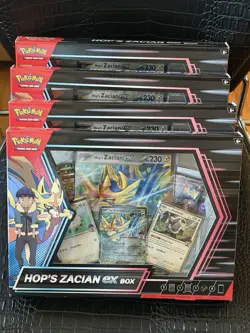 pokemon lot sealed collection 2026 Zygarde Ex Hop’s Zacian Mega Feraligatr Box - Image 4