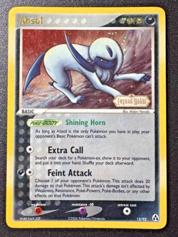 Absol 15/92 EX Legend Maker Pokemon Card Reverse Holo Foil Rare MP - Image 1