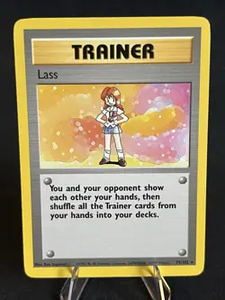 Lass 075/102 Base Set Unlimited WOTC Pokemon TCG LP Condition - Image 1