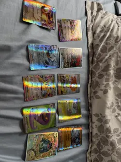 Pokemon TCG Mega Evolution Tin Lot Fake Bulk Cards Holo English + Code Zekrom EX - Image 4