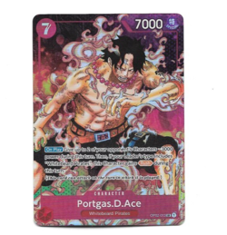 One Piece Card Game Portgas.D.Ace OP02-013 SR Alternate Art Parallel NM - Image 1