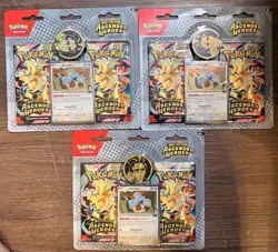 Pokemon TCG Lot of 3 Ascended Heroes 2 Pack Blister Bundle Sealed Promo - Image 1