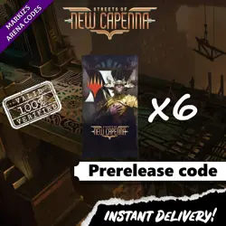 Streets of New Capenna 6 Boosters Prerelease Code MTG Arena card ⚡Auto⚡ - Image 1