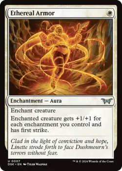 Ethereal Armor [Duskmourn: House of Horror] MTG Magic # 0007 - Image 1