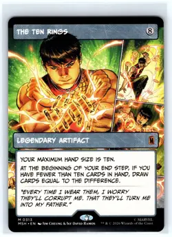 The Ten Rings (Borderless) 313 Marvel Super Heroes Magic: The Gathering NM - Image 1