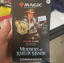 Magic The Gathering Blame Game Commander Deck Murders at Karlov Manor 100 Cards - Image 1