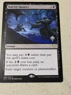 mtg promo pack error Baleful Mastery, Strixhaven School of Mages, unplayed - Image 1