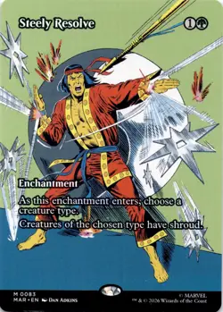 Steely Resolve (Borderless) 83 Marvel Universe Eternal-Legal MTG NM - Image 1