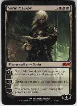Sorin Markov Magic 2012 (M12) Mythic Magic: The Gathering LP - Image 1