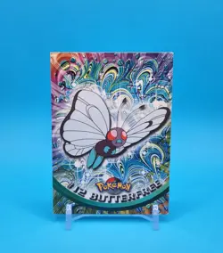 Pokemon Card - Butterfree #12 - Topps Series 1 - Black Logo - Image 1