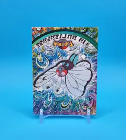 Pokemon Card - Butterfree #12 - Topps Series 1 - Black Logo - Image 2