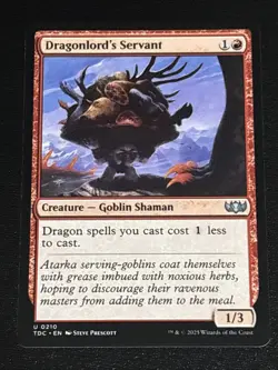 MTG Commander: Tarkir: Dragonstorm Dragonlord's Servant 0210 - Image 1