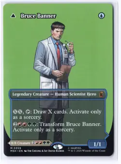 Bruce Banner (Borderless) (0359) MSH 359 Magic: The Gathering Mythic NM - Image 1
