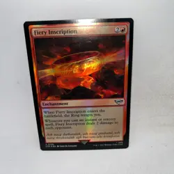 Fiery Inscription Lord of the Rings Tales Middle-earth Magic The Gathering Foil - Image 1