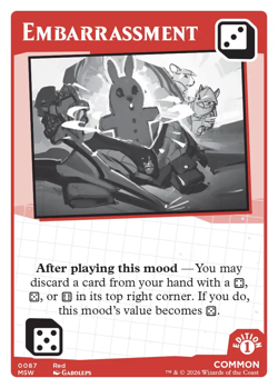 MTG Secret Lair Mood Swings 1st Edition Embarrassment Common 0087 Mark Rosewater - Image 1