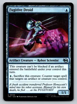 Fugitive Droid 0040 Teenage Mutant Ninja Turtles Magic: The Gathering NM - Image 1