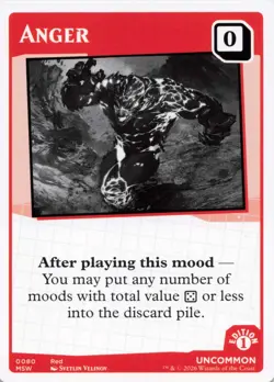 MTG Secret Lair Mood Swings - Anger - Uncommon - Card # 0080 - Image 1