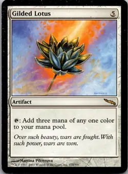 Gilded Lotus 175 Rare Mirrodin Magic: The Gathering Moderately Played - Image 1