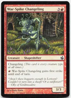 War-Spike Changeling 112 Common Morningtide Magic: The Gathering Lightly Played - Image 1
